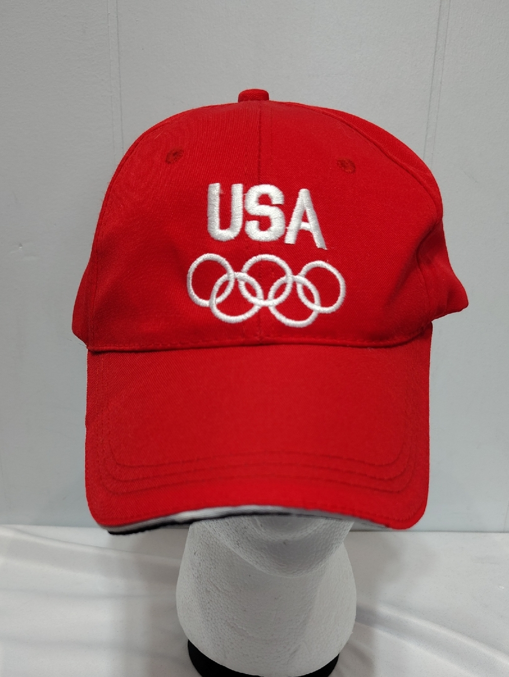Olympics Hat Team USA Vintage‎ Baseball Cap Hook Loop Unisex One Size